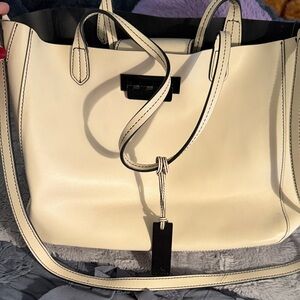 Elegant Cream Tote Bag Zac Posen
